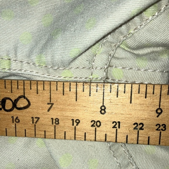 SO brand size 9 Womens pants small light yellow print dots Light Khaki Casual - Picture 13 of 16